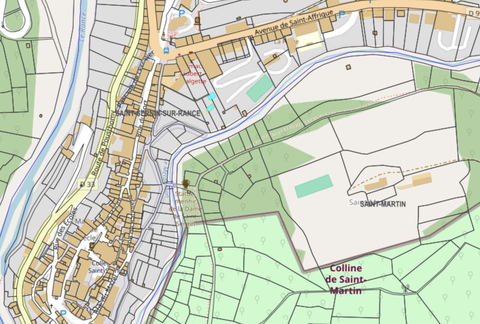 Visualisation de parcelles cadastrales