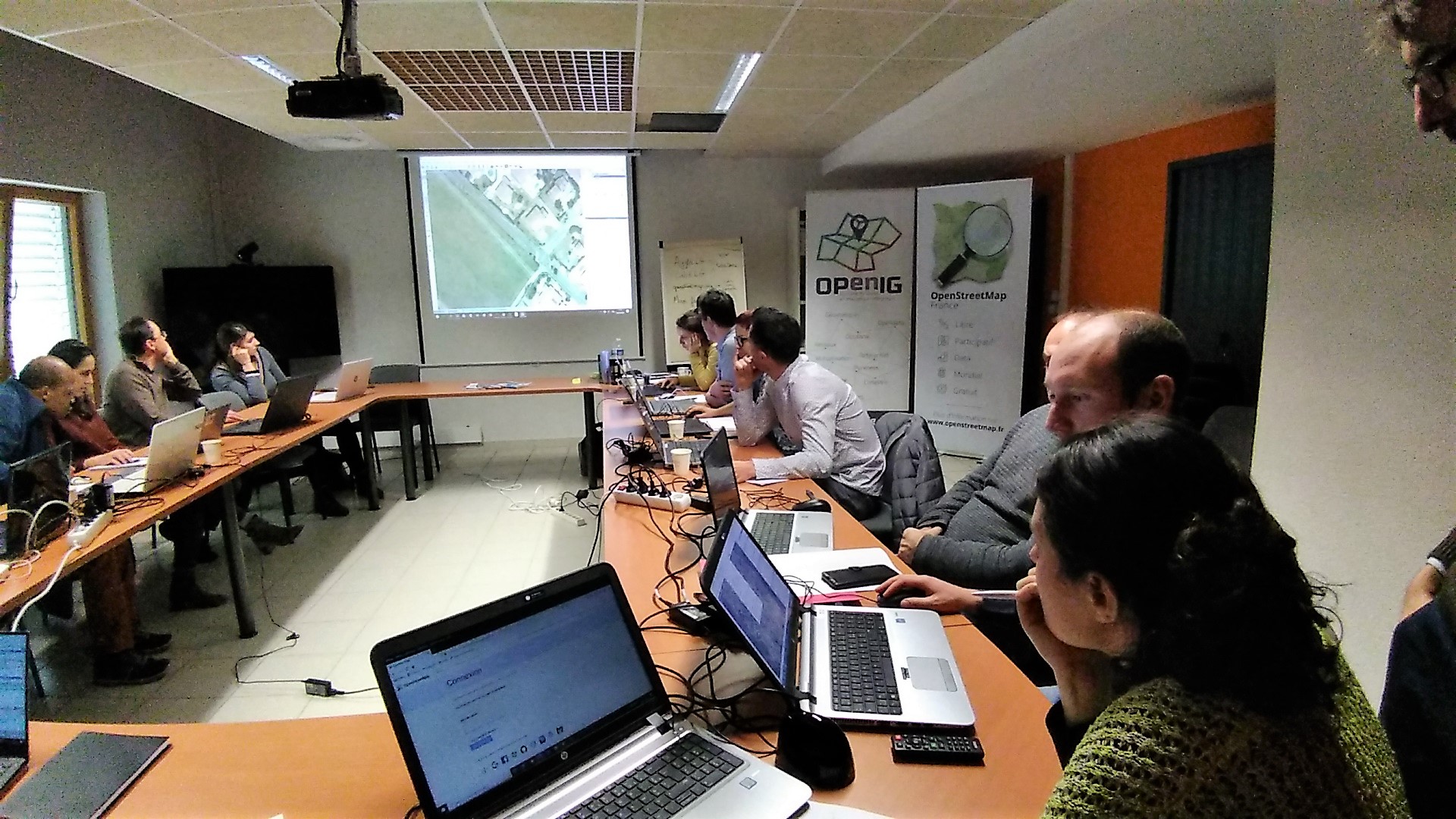 Atelier OSM #1 du GT d'OPenIG à Villeveyrac (fév. 2020)